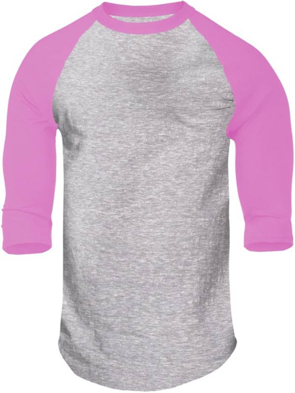 Soffe Men's Heathered 3/4 Sleeve Baseball Shirt product image