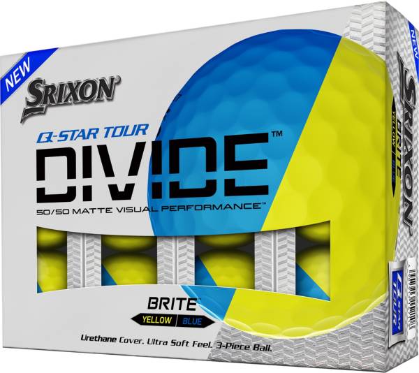 Srixon Q-Star Tour Divide Blue/Yellow Golf Balls