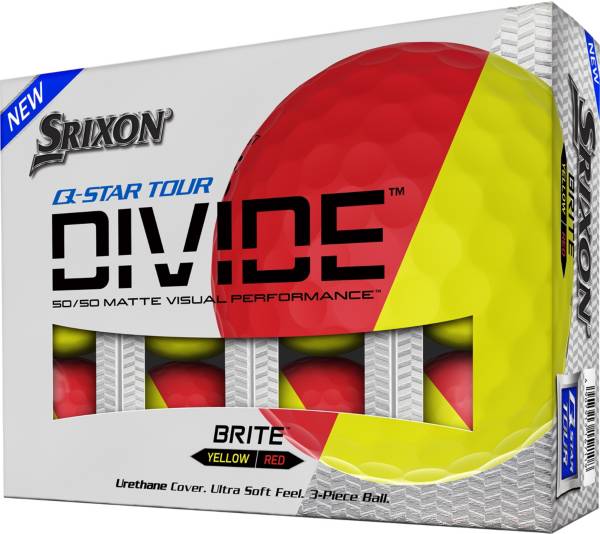 Srixon Q-Star Tour Divide Red/Yellow Golf Balls product image