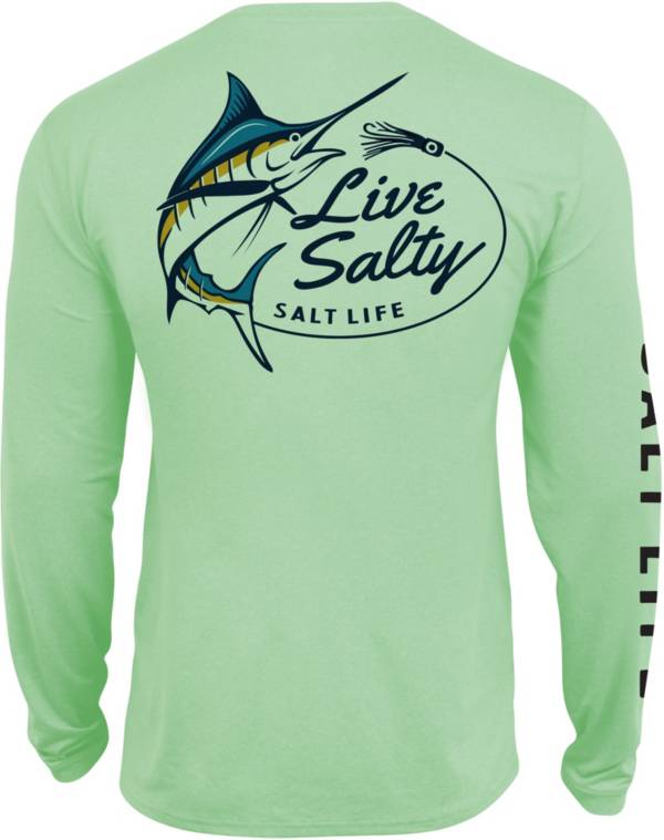 Salt Life Men's Salty Marlin Lure Long Sleeve Fishing Shirt