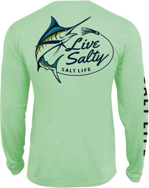 Salt Life Men's Salty Marlin Lure Long Sleeve Fishing Shirt product image