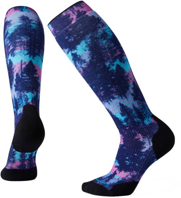 Smartwool Women's PhD Snow Light Elite Print Over the Calf Socks