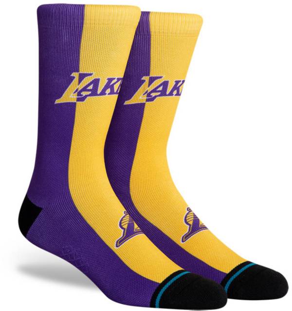 NBA Los Angeles Lakers Split Crew Socks