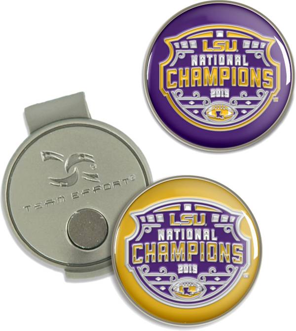 Team Effort LSU National Champions Golf Ball Marker Hat Clip