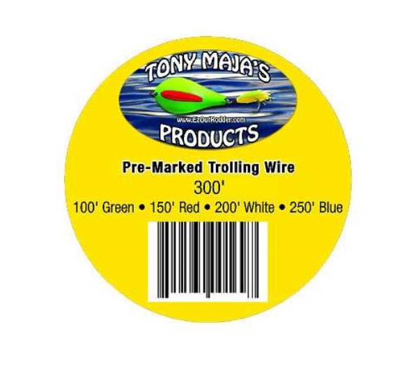 Tony Maja Pre-Marked Stainless Steel Trolling Wire