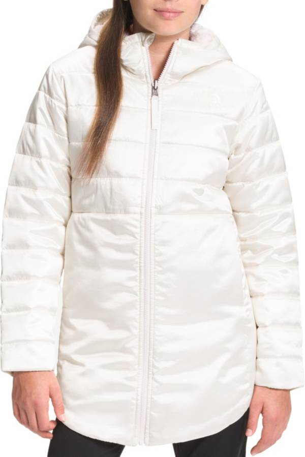 The North Face Girls' Printed Reversible Mossbud Swirl Parka Jacket