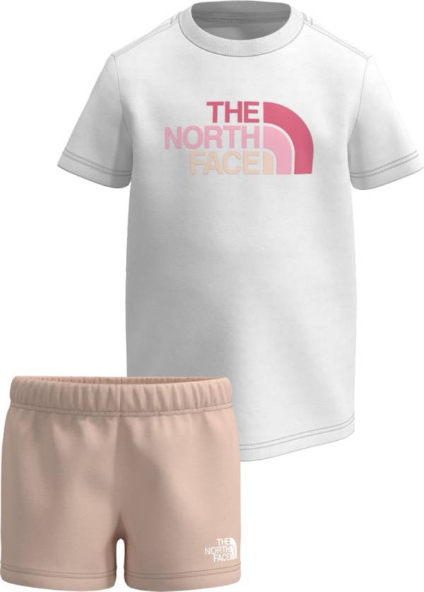 The North Face Toddler Girls' Cotton Summer T-Shirt and Shorts 2-Piece Set