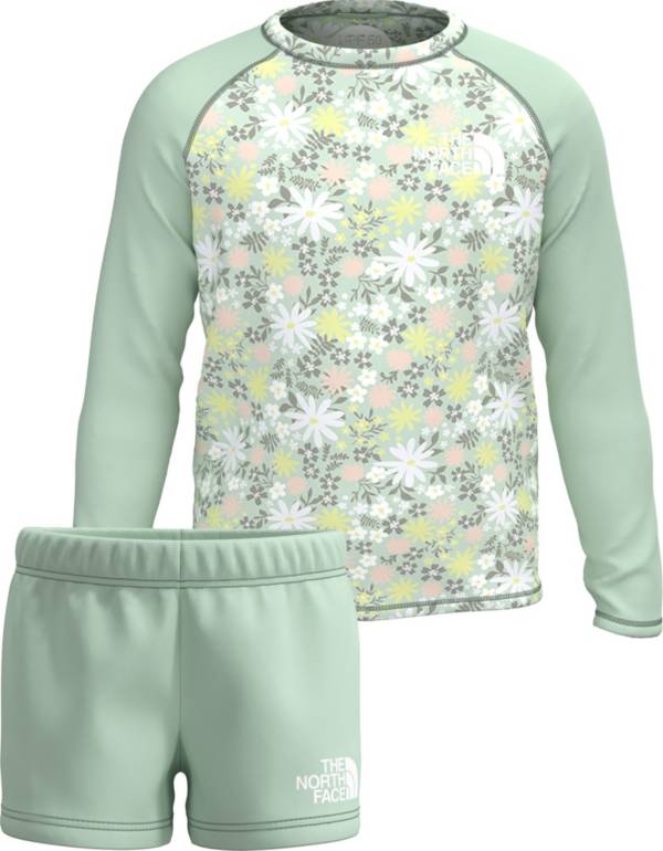 The North Face Toddler Girls' Sun Long Sleeve Shirt and Shorts 2-Piece Set