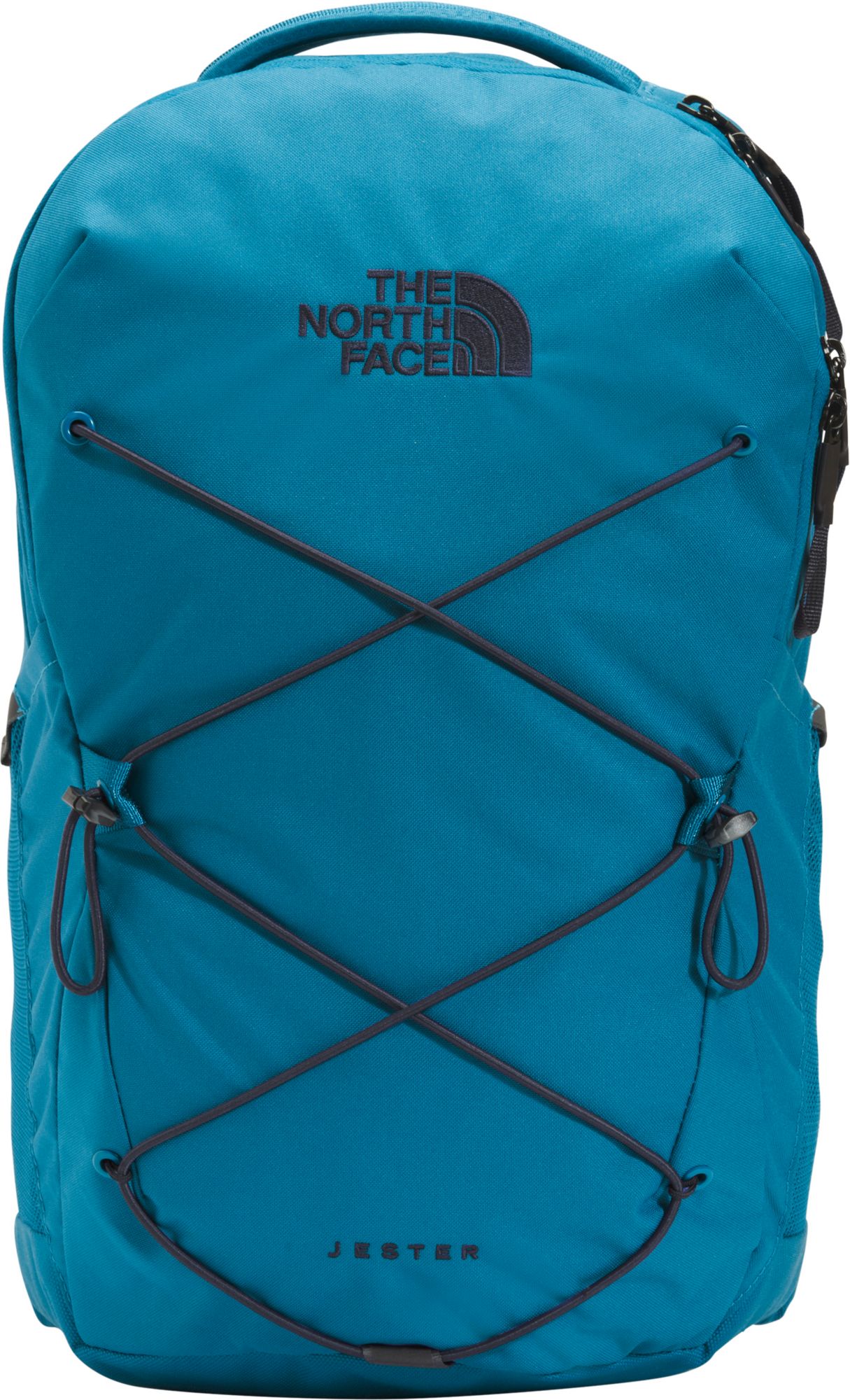 north face jester backpack black and blue