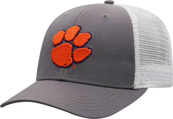 Top of the World Men's Clemson Tigers Grey/White BB Two-Tone Adjustable Hat product image