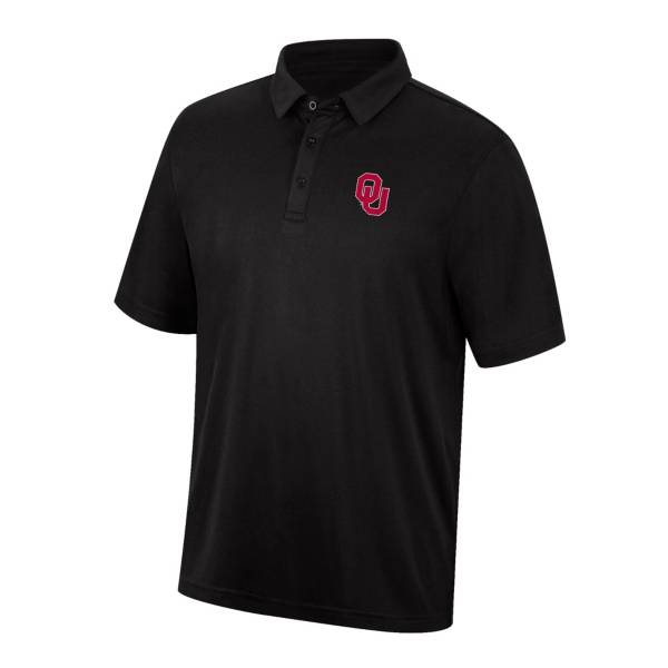 Top of the World Men's Oklahoma Sooners Turbine Black Polo
