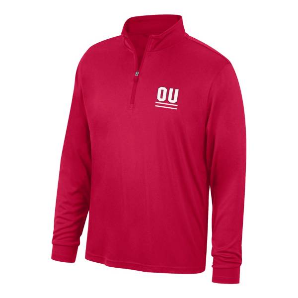 Top of the World Men's Oklahoma Sooners Turbine Crimson Quarter-Zip Shirt