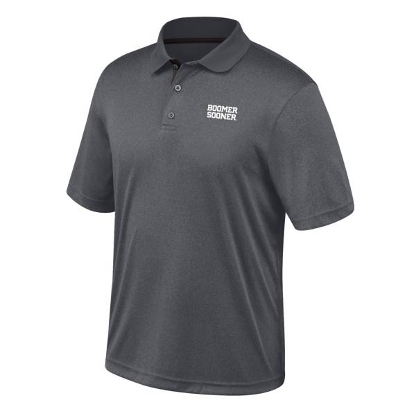 Top of the World Men's Oklahoma Sooners Turbine Grey Polo