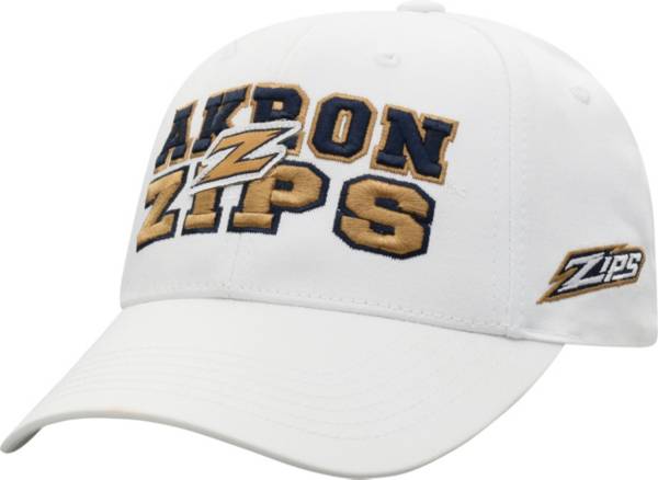 Top of the World Men's Akron Zips Teamwork Adjustable White Hat