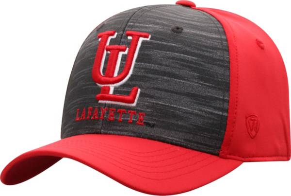 Top of the World Men's Louisiana-Lafayette Ragin' Cajuns Grey/Red Pepper 1Fit Flex Hat