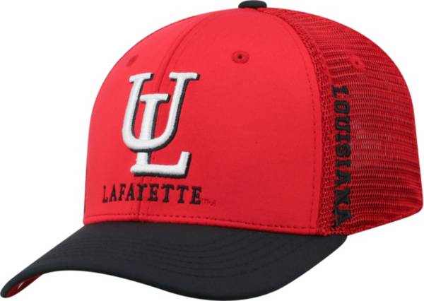 Top of the World Men's Louisiana-Lafayette Ragin' Cajuns Red Chatter 1Fit Fitted Hat