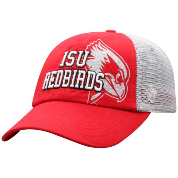 Top of the World Women's Illinois State Redbirds Red Glitter Cheer Adjustable Hat