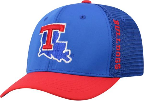 Top of the World Men's Louisiana Tech Bulldogs Blue Chatter 1Fit Fitted Hat product image