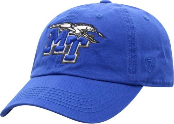 Top of the World Men's Middle Tennessee State Blue Raiders Crew Washed Cotton Adjustable White Hat product image