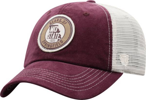 Top of the World Men's Missouri State Bears Maroon Control Two-Tone Adjustable Hat