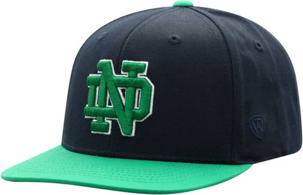 Top of the World Youth Notre Dame Fighting Irish Navy Maverick Adjustable Hat