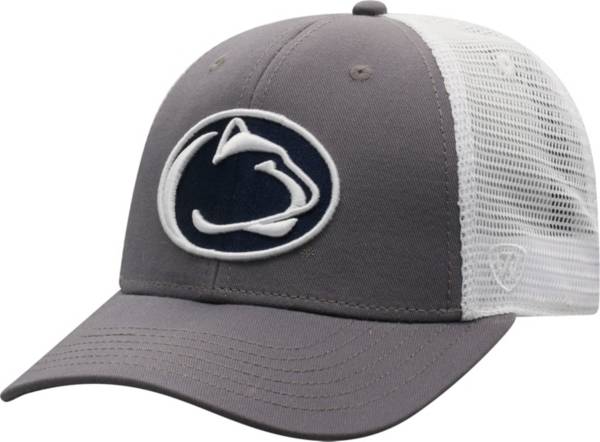 Top of the World Men's Penn State Nittany Lions Grey/White BB Two-Tone Adjustable Hat