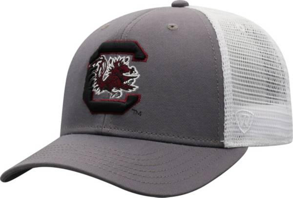 Top of the World Men's South Carolina Gamecocks Grey/White BB Two-Tone Adjustable Hat