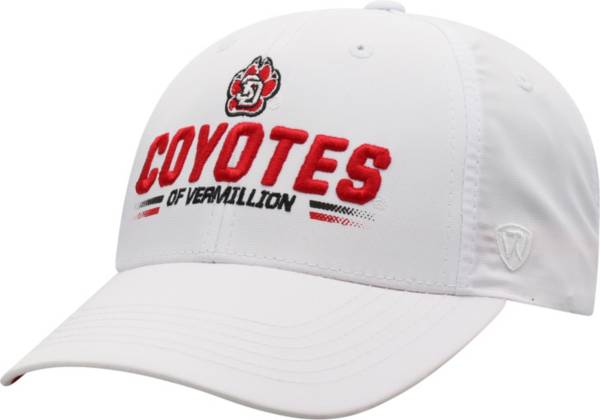 Top of the World Men's South Dakota Coyotes Centralize Aura Adjustable White Hat