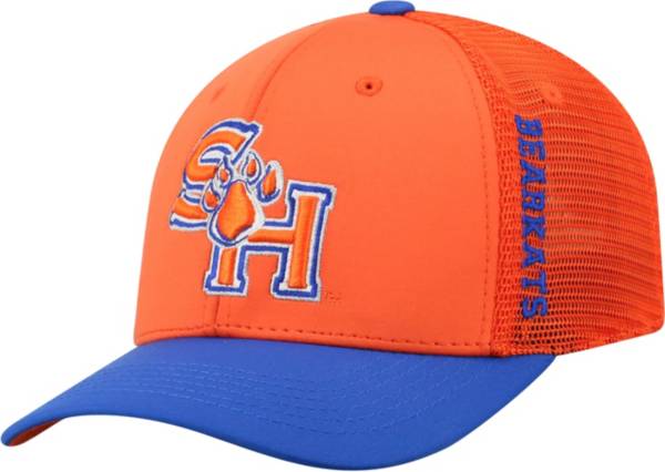 Top of the World Men's Sam Houston Bearkats Orange Chatter 1Fit Fitted Hat