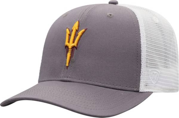 Top of the World Men's Arizona State Sun Devils Grey/White BB Two-Tone Adjustable Hat