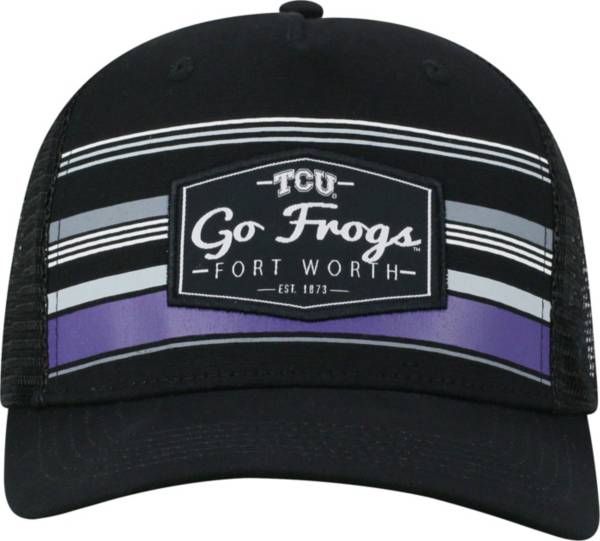 Top of the World Men's TCU Horned Frogs Route Adjustable Black Hat