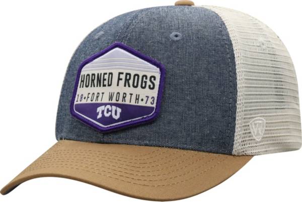 Top of the World Men's TCU Horned Frogs Grey Wild Adjustable Hat