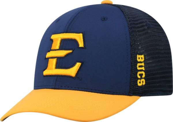 Top of the World Men's East Tennessee State Buccaneers Navy Chatter 1Fit Fitted Hat