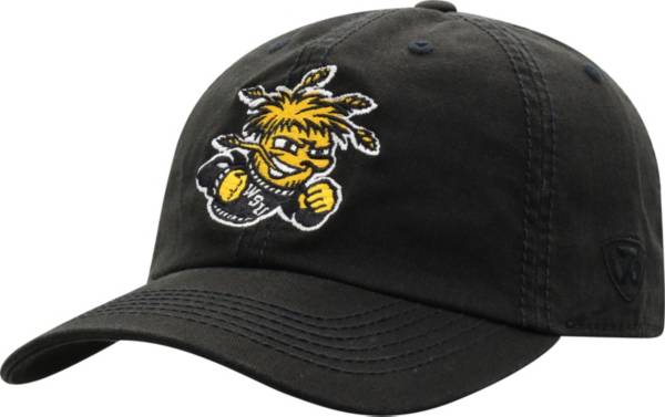 Top of the World Men's Wichita State Shockers Crew Washed Cotton Adjustable Black Hat