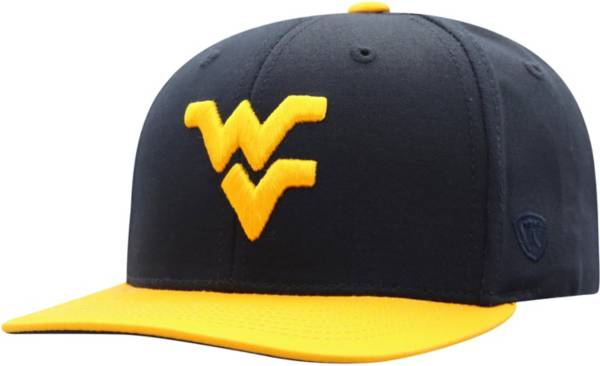 Top of the World Youth West Virginia Mountaineers Blue Maverick Two-Tone Adjustable Hat