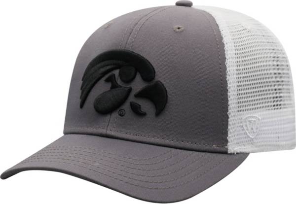 Top of the World Men's Iowa Hawkeyes Grey/White BB Two-Tone Adjustable Hat