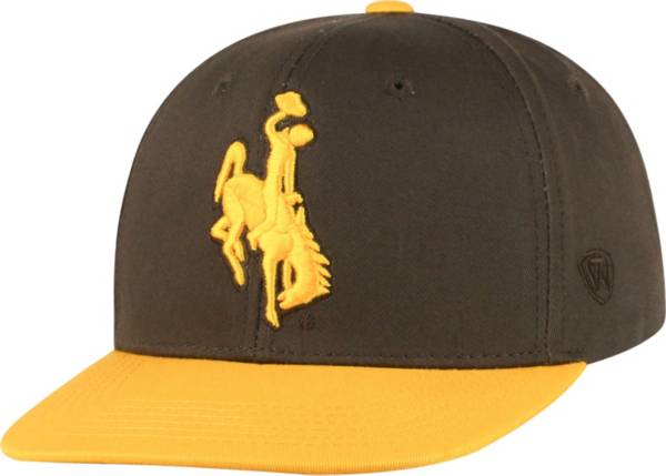 Top of the World Youth Wyoming Cowboys Brown Maverick Adjustable Hat