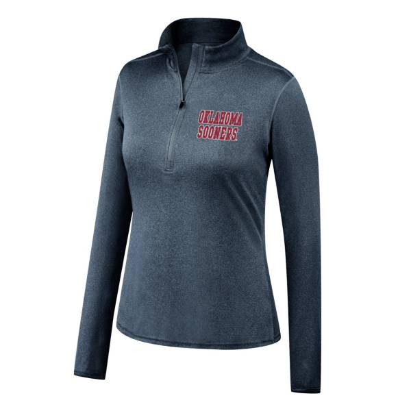 Top of the World Women's Oklahoma Sooners Motion Grey Half-Zip Shirt product image