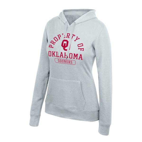 Top of the World Women's Oklahoma Sooners Essential Grey Pullover Sweatshirt