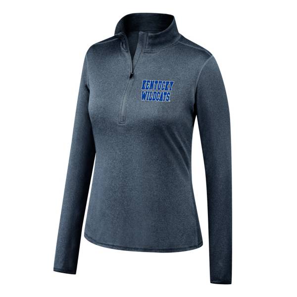 Top of the World Women's Kentucky Wildcats Motion Grey Half-Zip Shirt