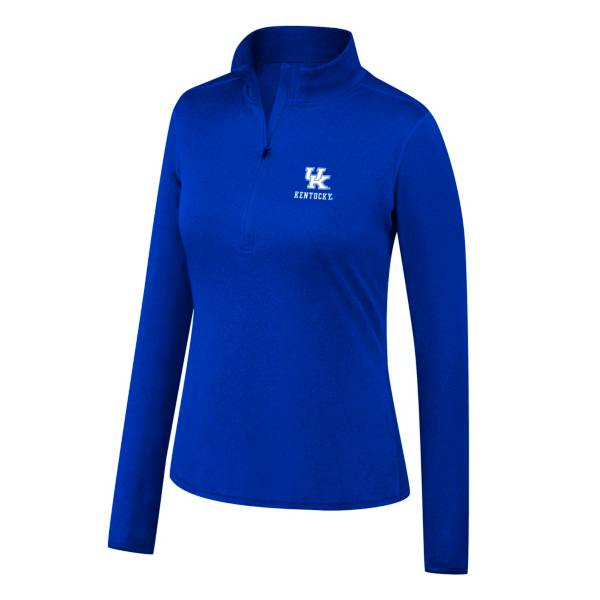 Top of the World Women's Kentucky Wildcats Motion Blue Half-Zip Shirt