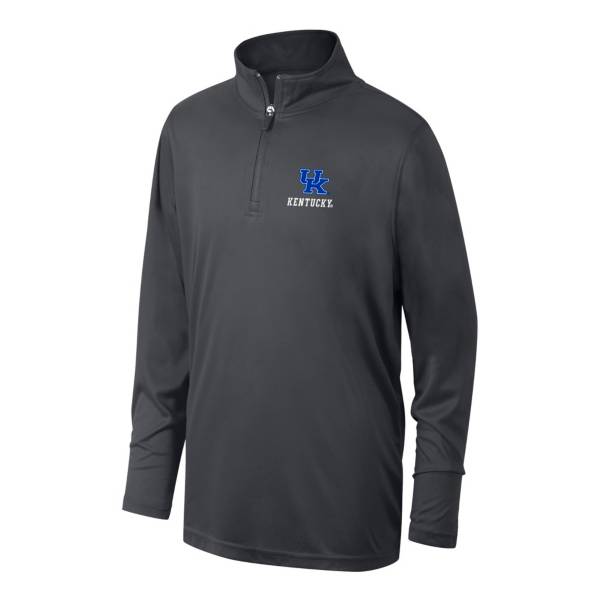 Top of the World Youth Kentucky Wildcats Turbine Grey Quarter-Zip Shirt