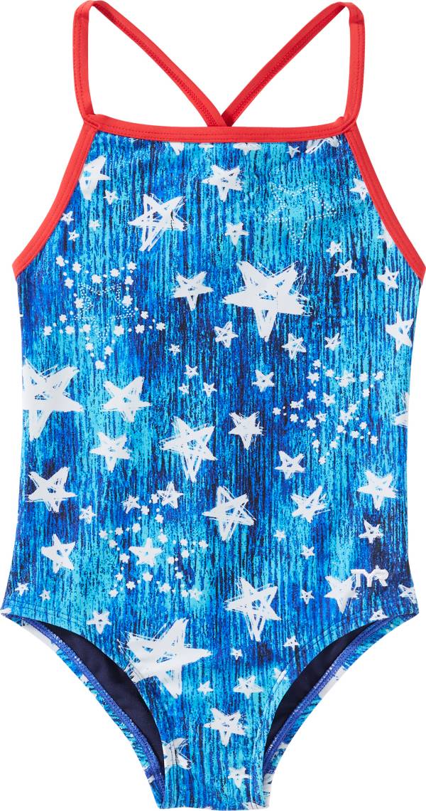 TYR Girls' Twinkle Addy Diamondfit One Piece Swimsuit