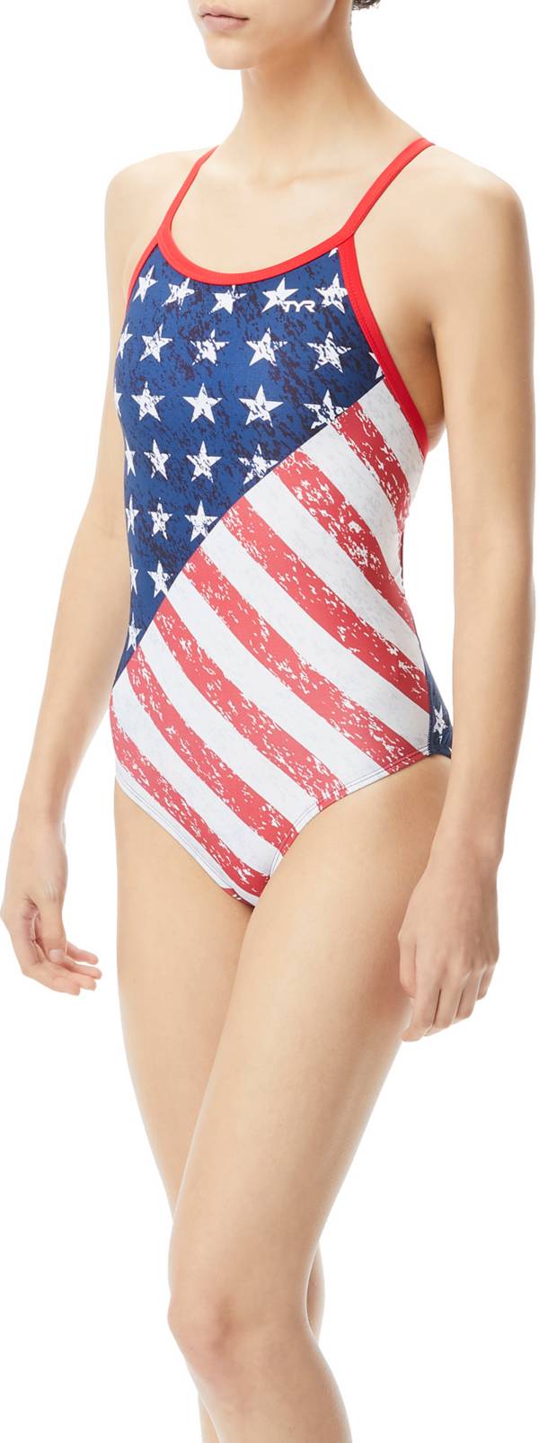 TYR Women's Star Spangled Diamondfit One Piece Swimsuit