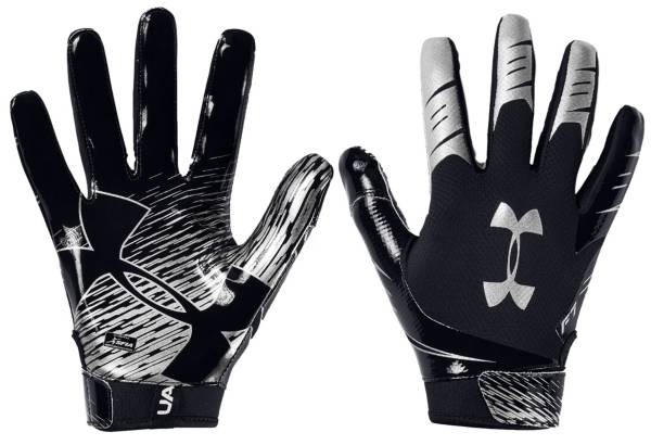New Under Armour Men's Pink/White WR Football Gloves 