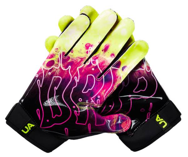 Under Armour UA Spotlight Football Receiver Gloves 1326218-600 Red Sz XL  Grip 
