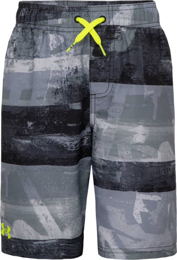 Under Armour Boys' Graf Stripe Volley Swim Trunks