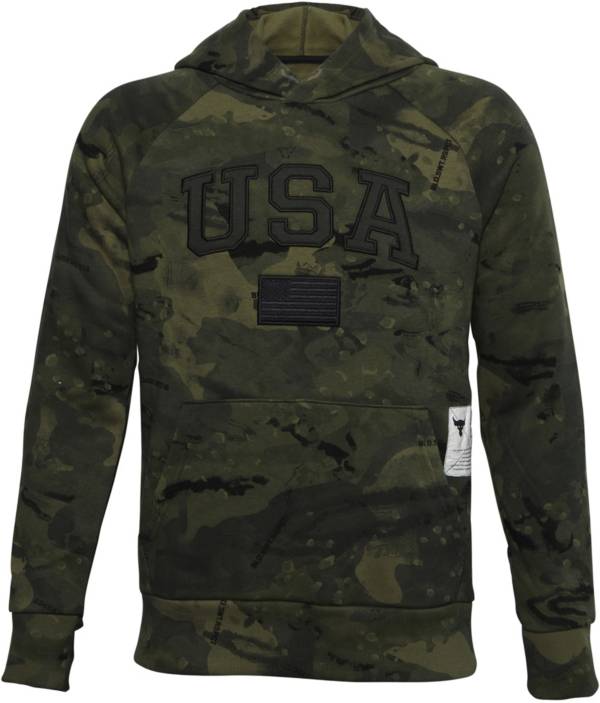 Under Armour Boys' Project Rock Veteran's Day Pullover Hoodie