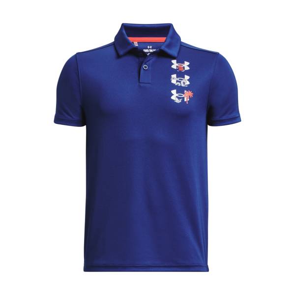 Under Armour Boys' Performance Stripe Short Sleeve Golf Polo