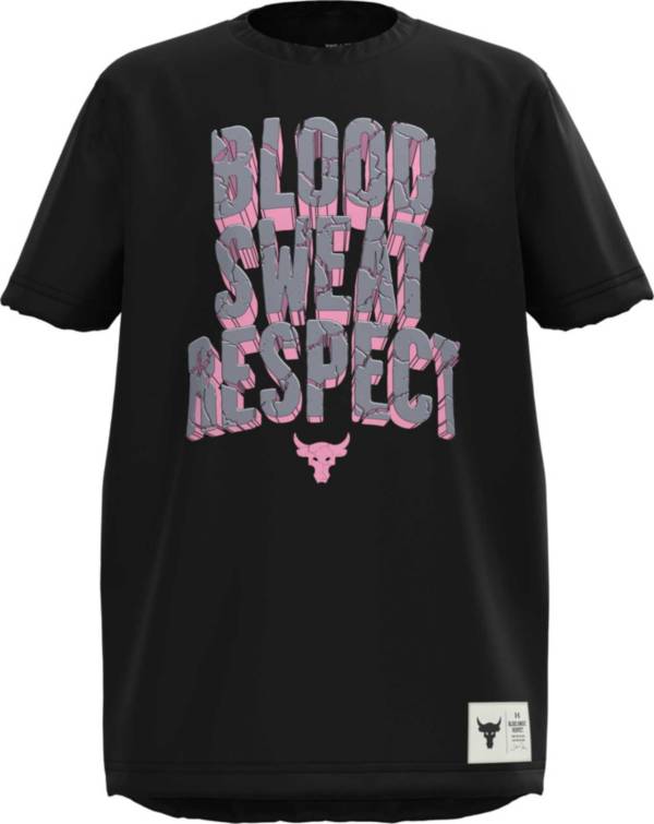 Under Armour Boys' Project Rock Blood Sweat Respect Graphic T-Shirt